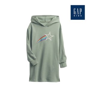 갭키즈 슈팅 스타 후드 티셔츠 원피스 LGN 725933-00-9