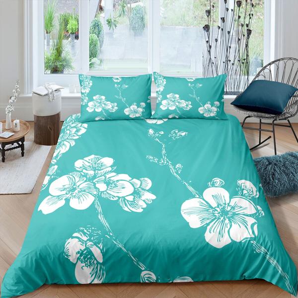 세트 호텔침구커버 침구 식물 꽃 홈 장식 이불 커버 2 3pcs Pillowcase