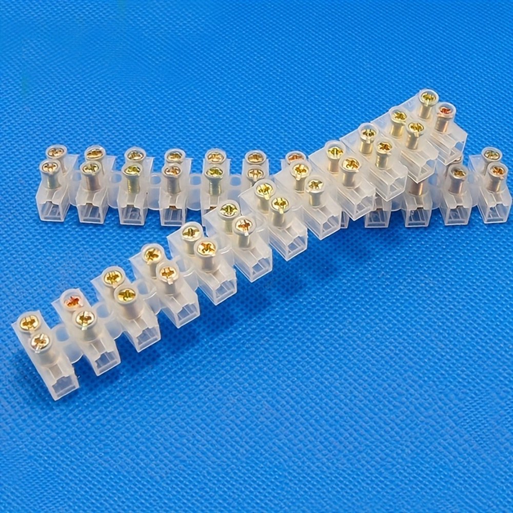 12 웨이 배리어 나사 고정 터미널 블록 와이어 커넥터 스트립 10Amp