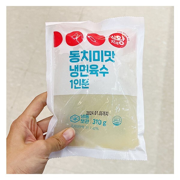 식자재왕 동치미맛 냉면육수 1인분 310g x 5개 m32349