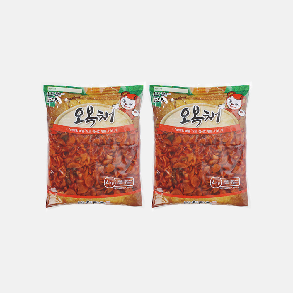 반찬단지 반찬단지 오복채 식당반찬 식자재마트 반찬단지 4kg X 2개