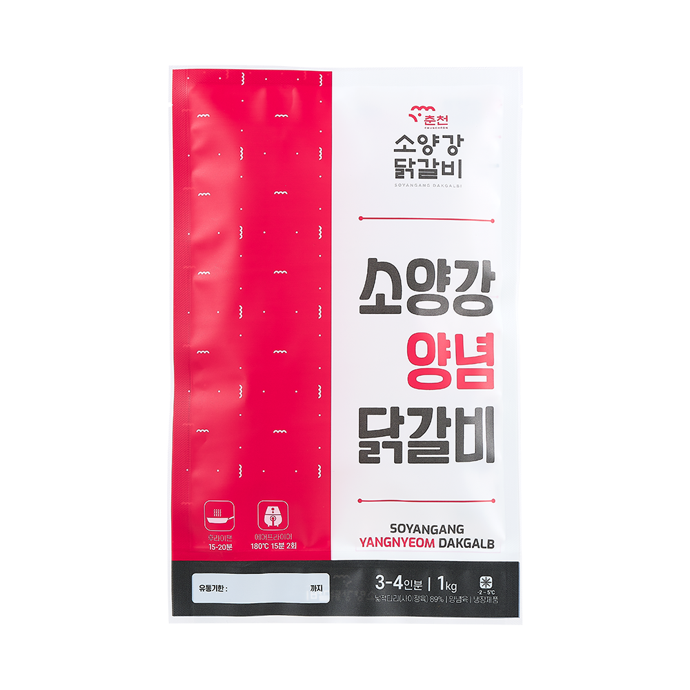 춘천소양강닭갈비 양념닭갈비 3 4인분 1kg 냉장 1개