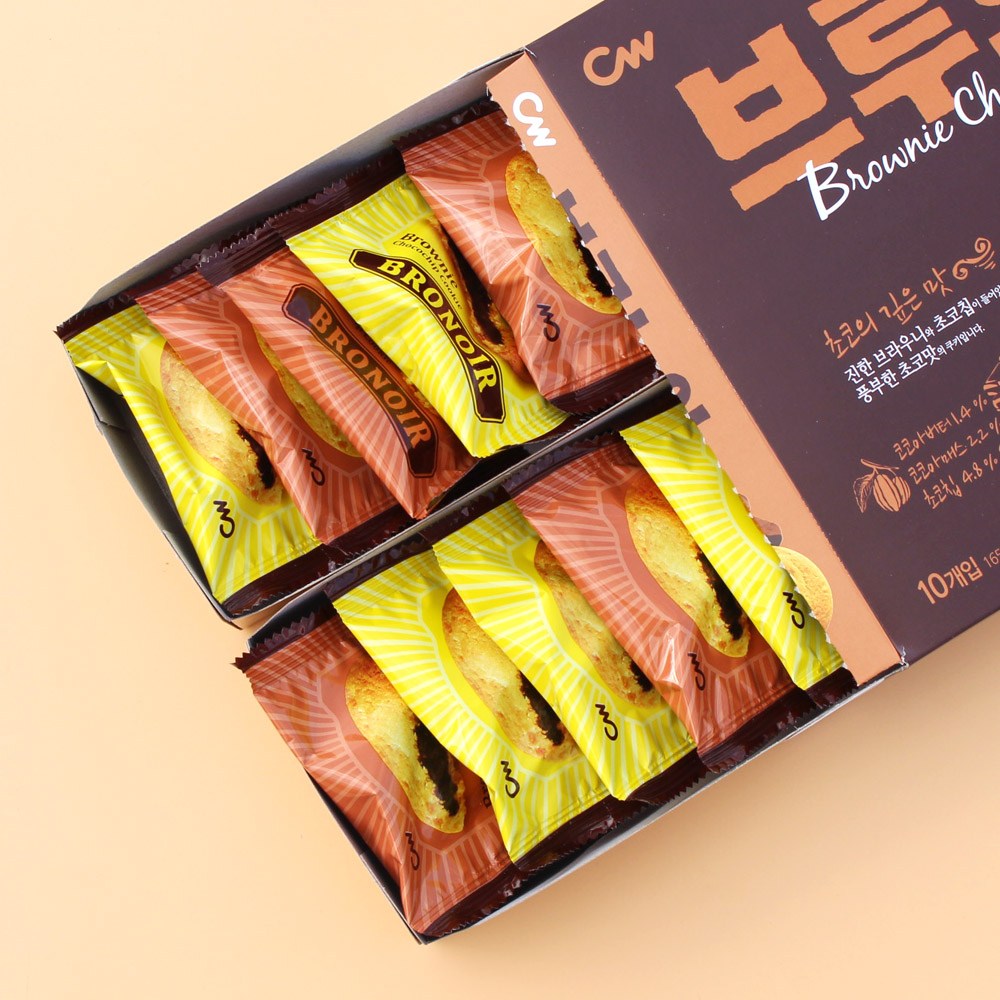 청우식품 165g 청우식품 브루느와 브라우니 쿠키