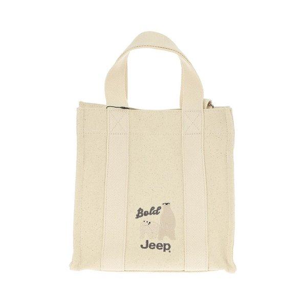 지프 JEEP 남여공용 스퀘어 캔버스 토트백 JP0GAU533