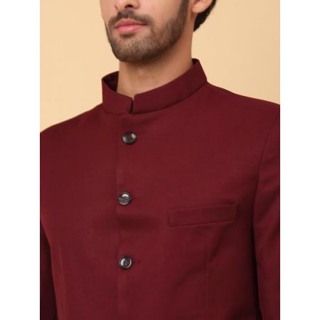 KRAFT INDIA 남성용 레귤러 핏 면 트윌 방갈라 코트 블레이저 민족 전통 의류 밤색 XX-Large 초록색 137459