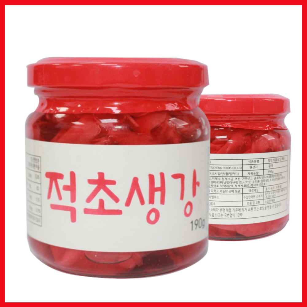 씨엘푸드 하루 적초생강 미니병 190g x 7개