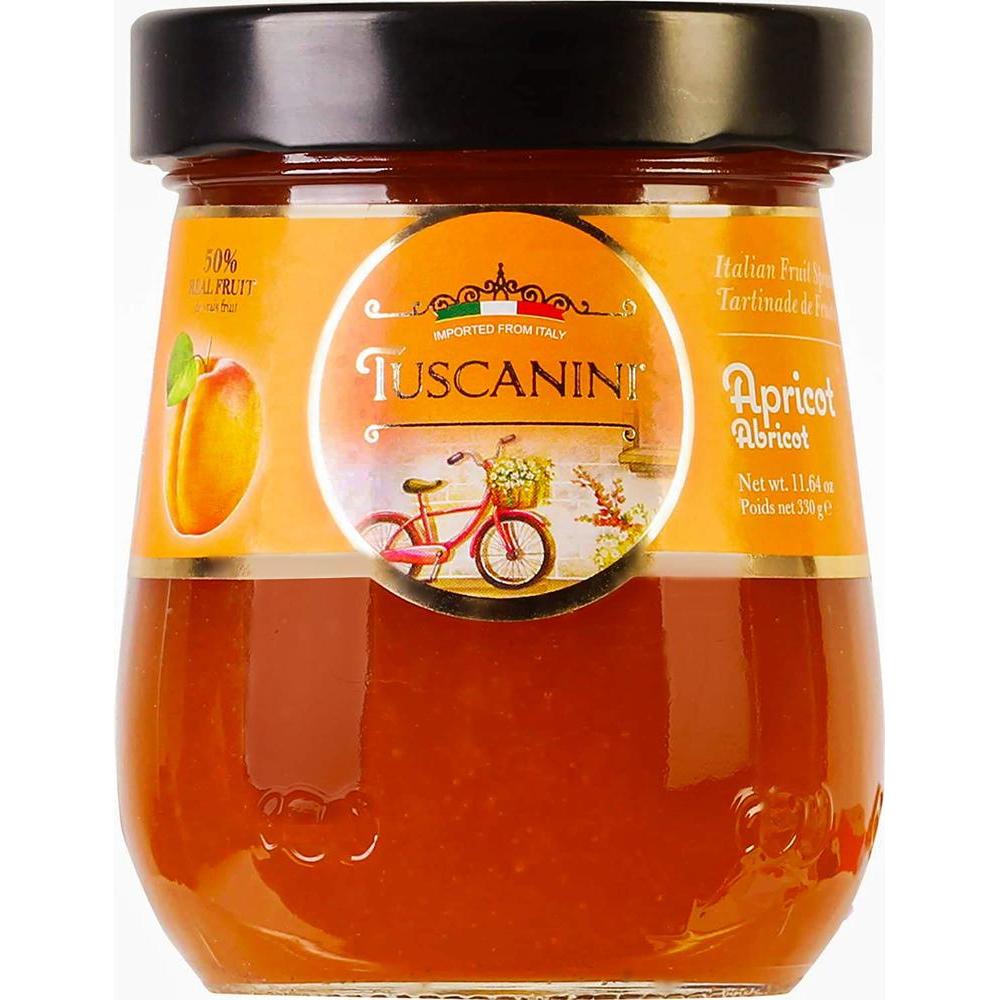 Tuscanini 프리미엄 살구 보존제 330g 11 5온스 병 퍼질 수 과일 잼 고과당 옥수수 시럽 방부제 GMO 프리 글루텐 프리