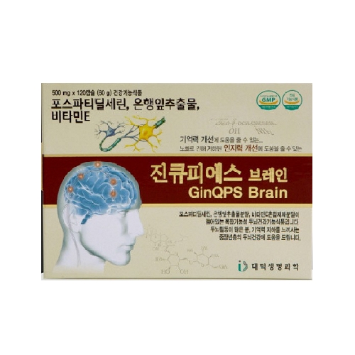 진큐피에스 브레인 500mg x 120캡슐
