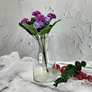 꽃병 유리꽃병 오브제 유리화병 인테리어 홀로 오로라