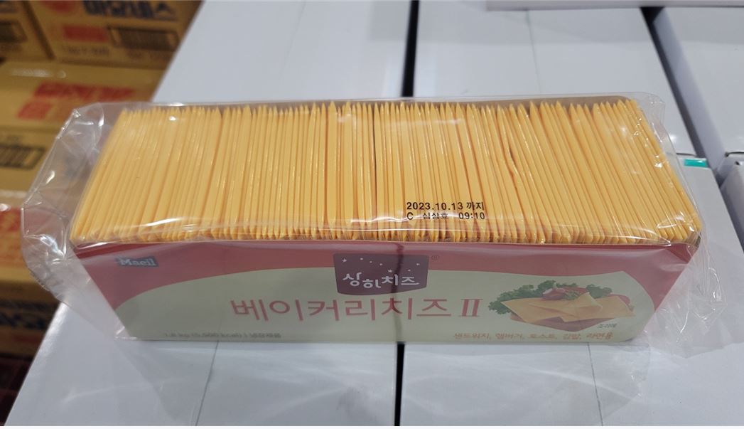 35637 합포장4개까지 매일 상하 베이커리 슬라이스 치즈 2 1 8KG 체다치즈 샌드위치 보냉포장