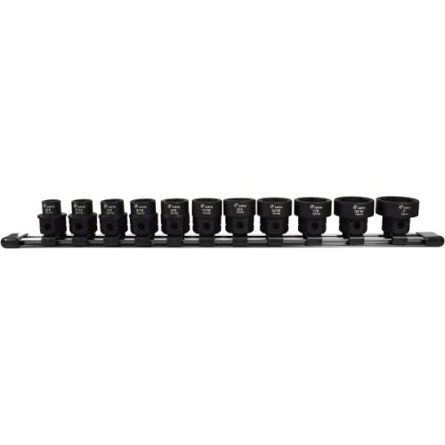아스트로 Pneumatic Tool 11Pc 12 드라이브 로우 프로파일 나노 임팩트 소켓 SAE 모델 78211 1개
