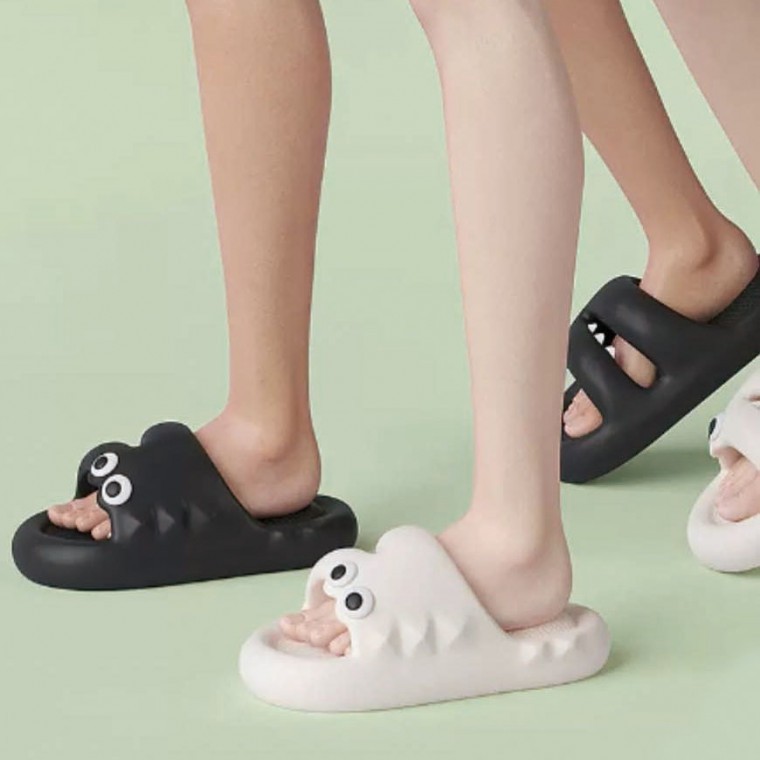 귀여운 악어 캐릭터 쿠션 실내화 슬리퍼