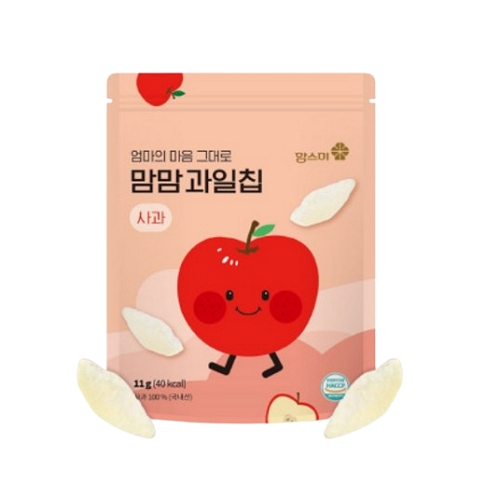 보석푸드 맘스미 맘맘 과일칩 사과 11g