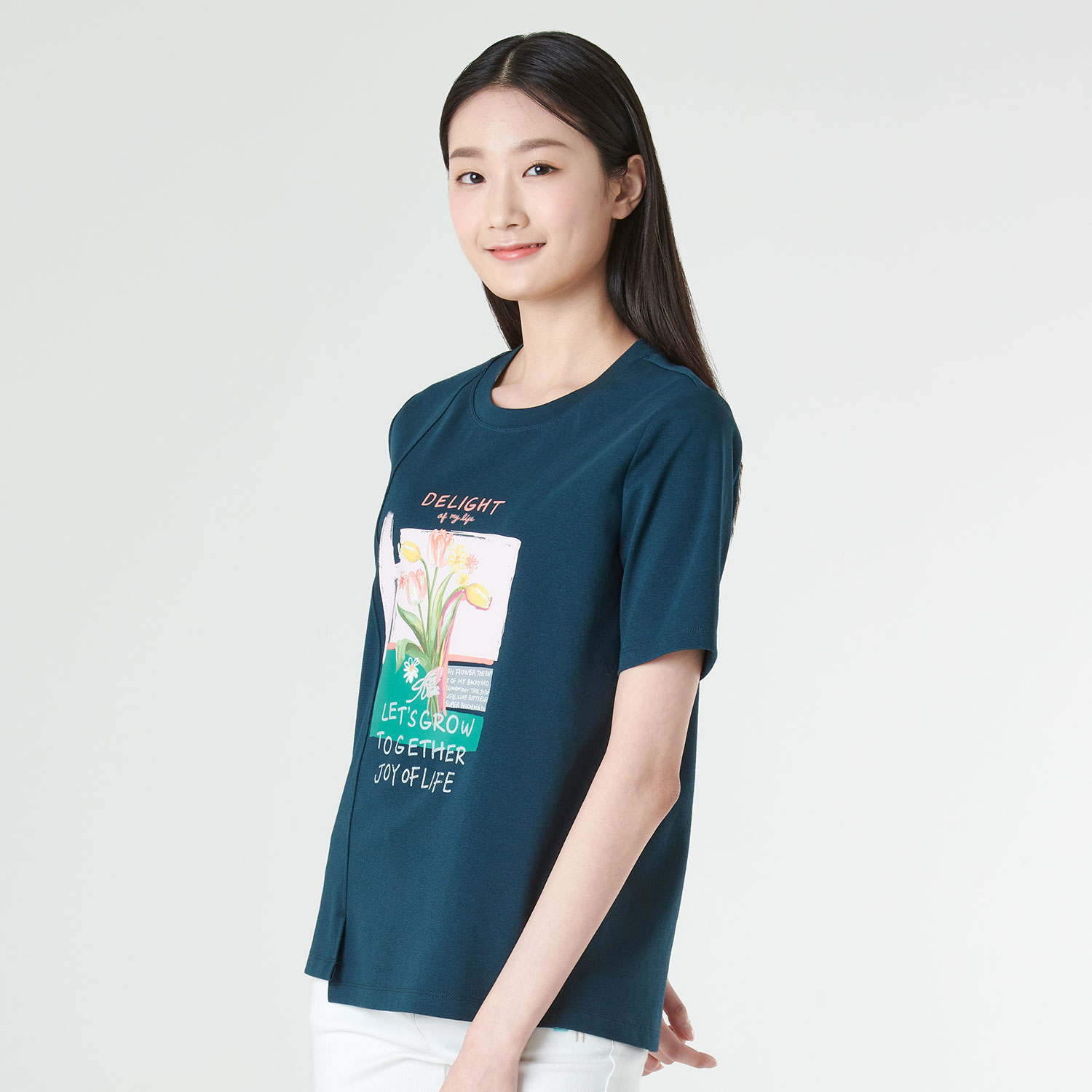 지센 ZISHEN 절개 반팔 티셔츠 DE LCTSM329