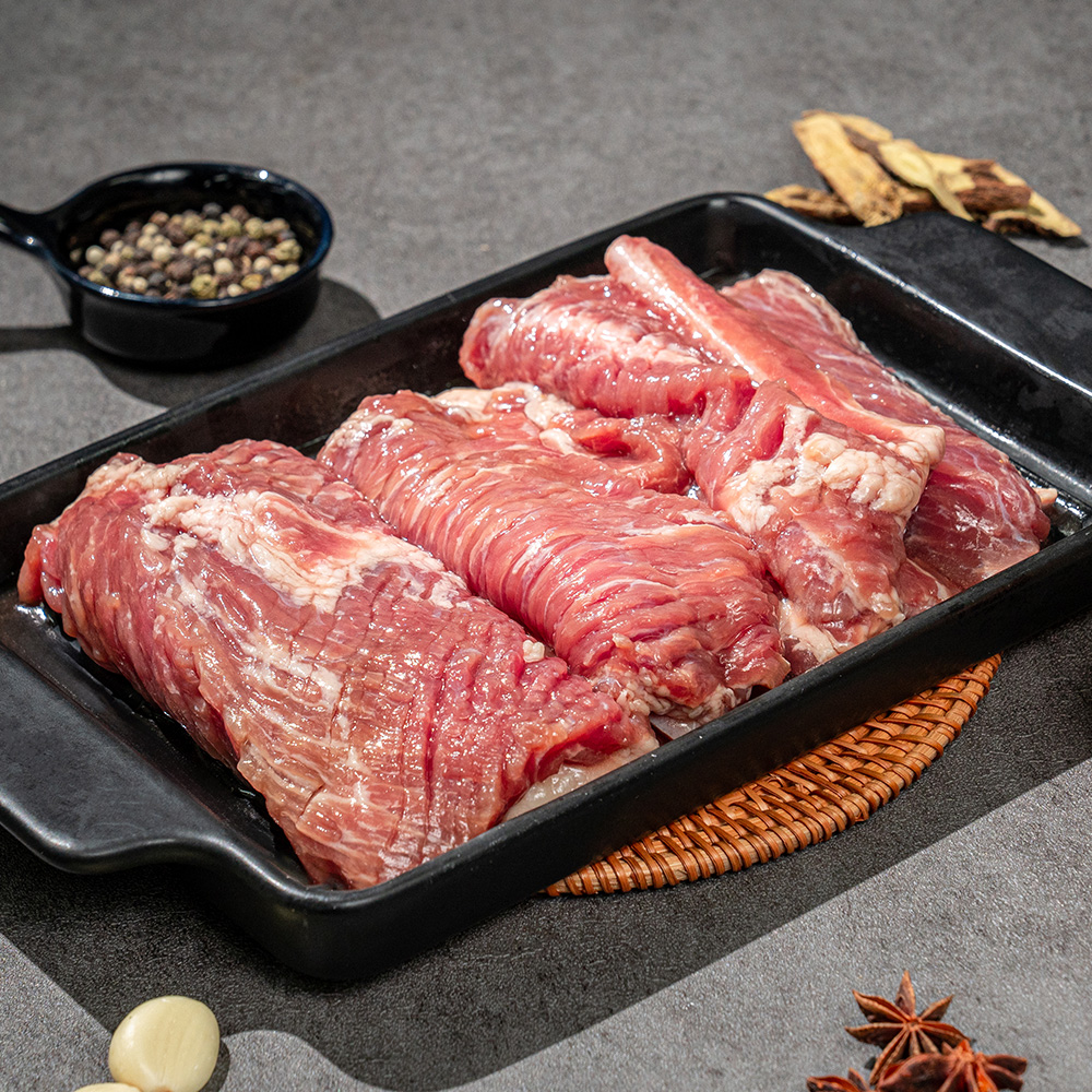 남도보물 수제 숙성고기 비법양념 부드럽고 촉촉한 돼지갈비 1kg