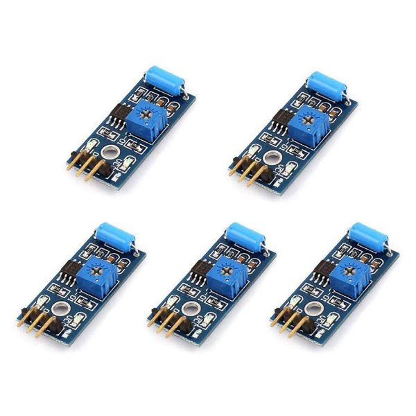 Hilettgo 5pcs 진동센서모듈 진동스위치 알람센서모듈 아두이노용 SW-420