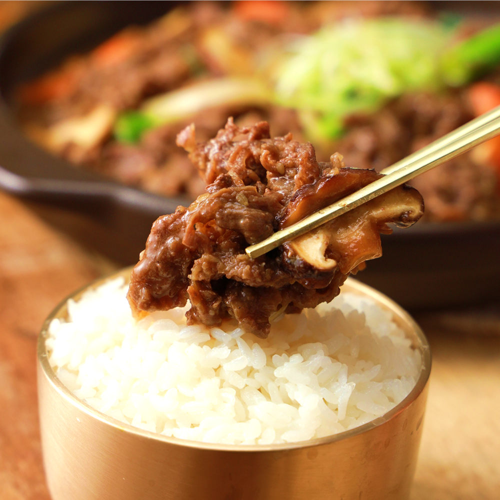 청하우 유천냉면 유천냉면 소불고기 양념불고기 소고기양념구이 300g 냉동 한우