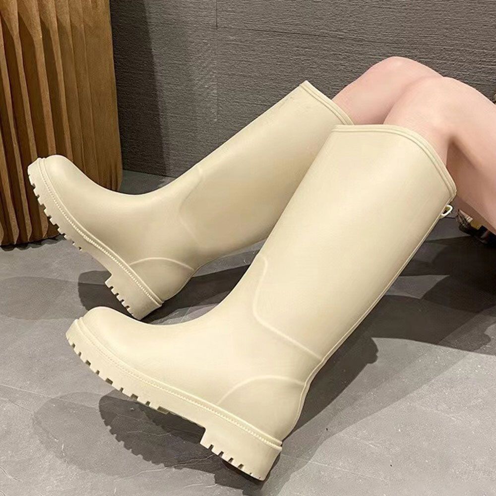 비오는날 장마 외출 롱 레인부츠 캐주얼 여자 장화