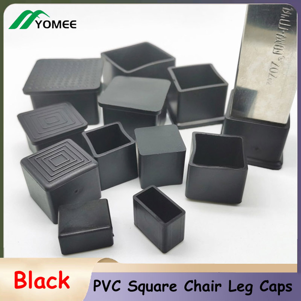 홀캡 PVC 고무 의자 테이블 다리 캡 가구 파이프 미끄럼방지 바닥 보호 콘센트 스퀘어