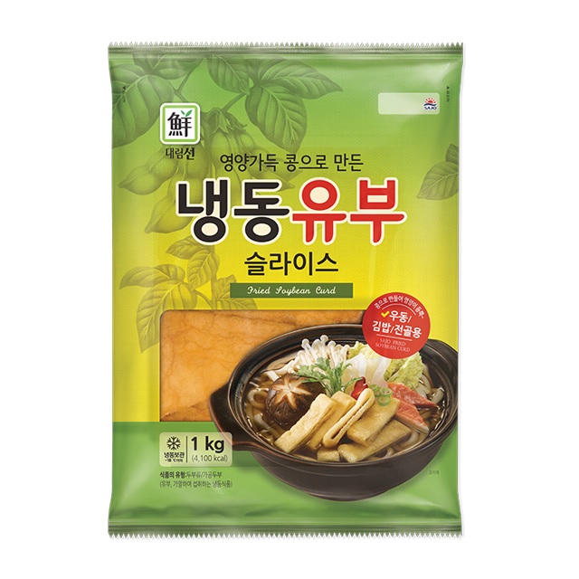한미식품 대림선 냉동 유부 슬라이스 1kg
