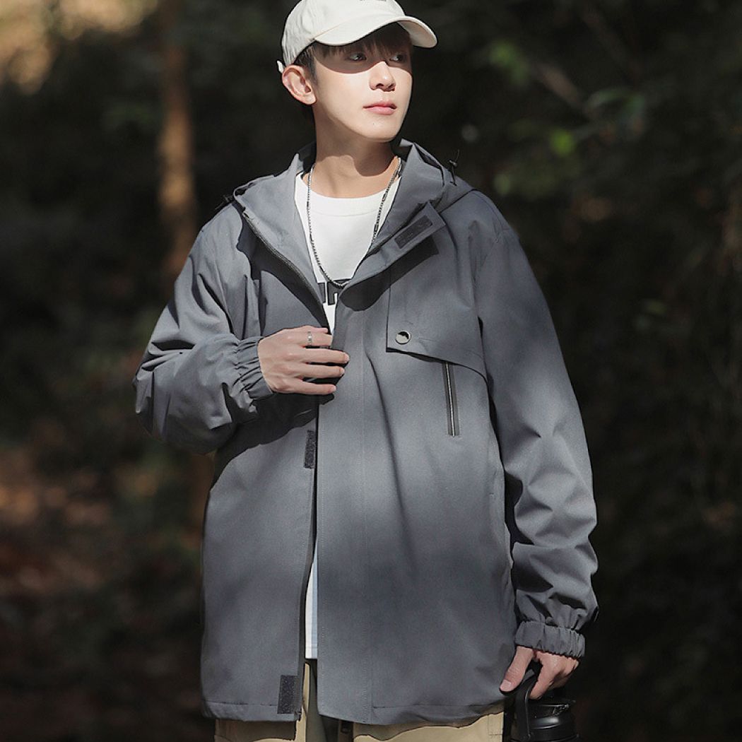 레이어 후드 바람막이 남녀공용 아웃도어 간절기 점퍼