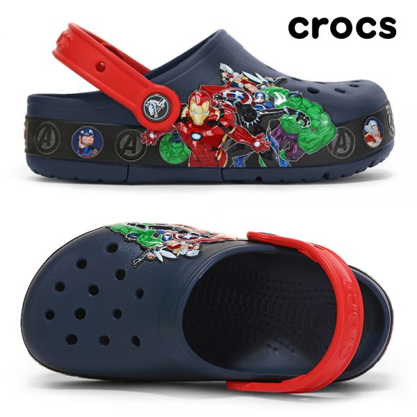 크록스키즈 크록스 키즈 펀랩 마블 밴드 라이츠 클로그 K CrocsFL Marvel Band Lght Clg K 불 들어 205507-410