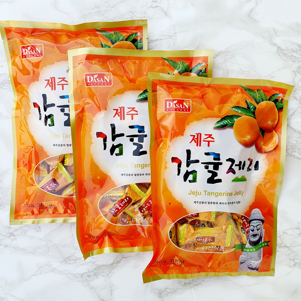 다산푸드 다산사무기 다산 다산 제주감귤젤리 300g-3개