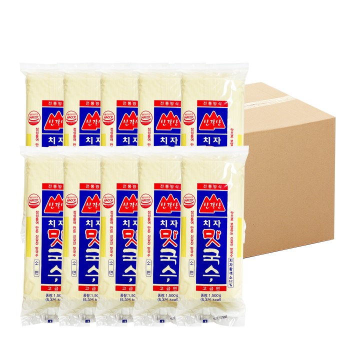 신갈산 치자 맛국수 1 1박스 소면 국수면 1 5kg 10개 5KGX10