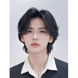 남성 가발 리프컷 통가발 장발 스타일링 내추럴