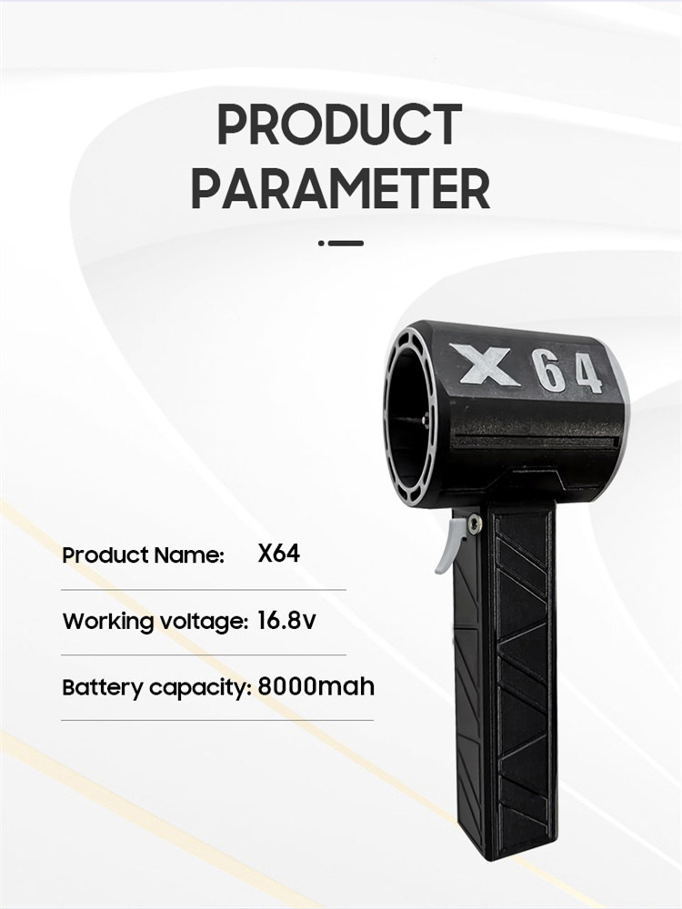 X64 자동차 강력한 공기 송풍기 800W 무선 추력 브러시리스 모터 휴대용 터보 제트 8000mAh 건조기 청소 도구 1400G
