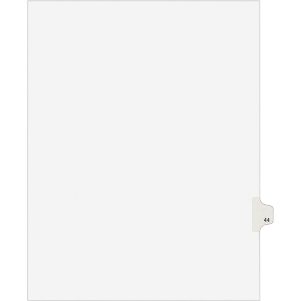 에이버리 Avery Legal Dividers Premium 개별 탭 제목 글자 크기 측면 44 25개 팩 01044