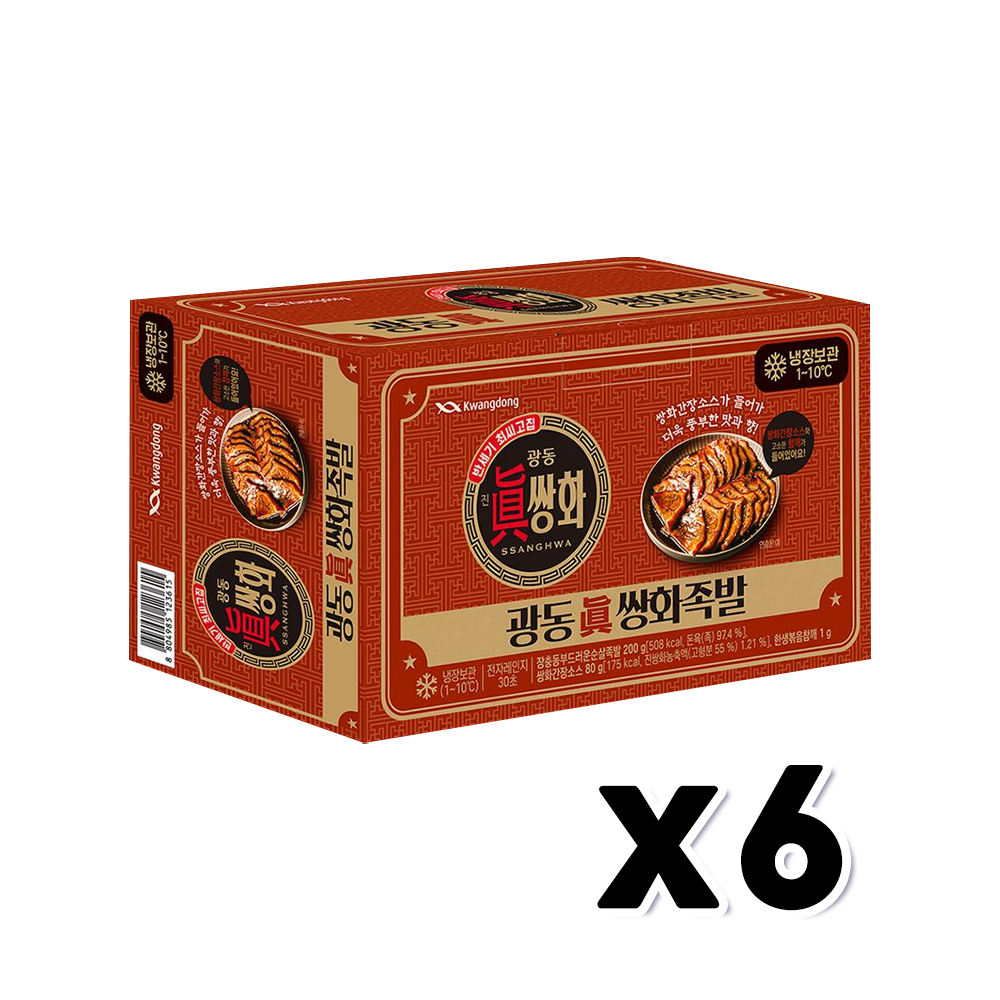 장충동왕족발 광동 진 쌍화족발 간편조리 즉석안주 281g x 3개