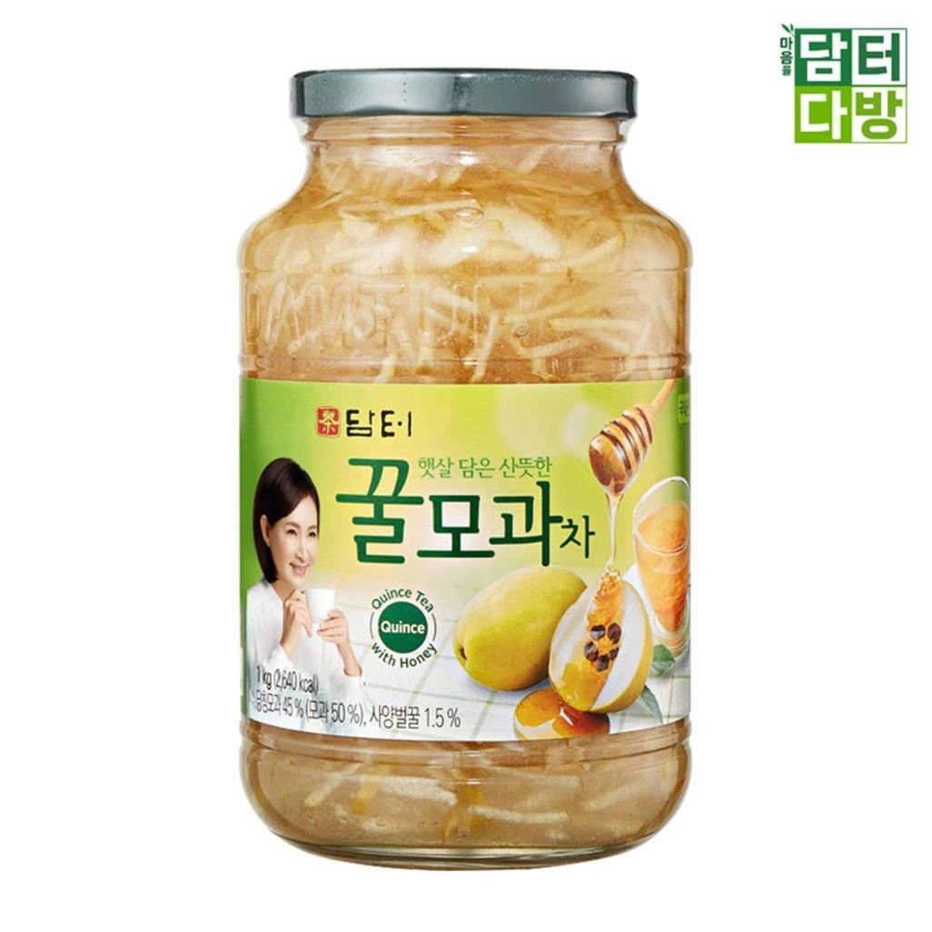 담터 담터 과육청 액상 꿀모과차 1kg 2개 손님대접용 탕비실티 달콤한 에이드 음료차