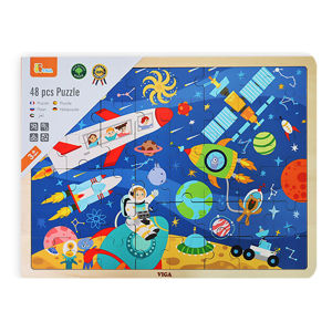비가 원목퍼즐 48pcs 우주여행 퍼즐 V44586