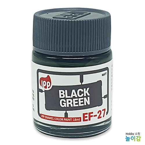 아이피피 Made in Korea IPP 에나멜도료 블랙그린 무광 에나멜 그린 EF-27