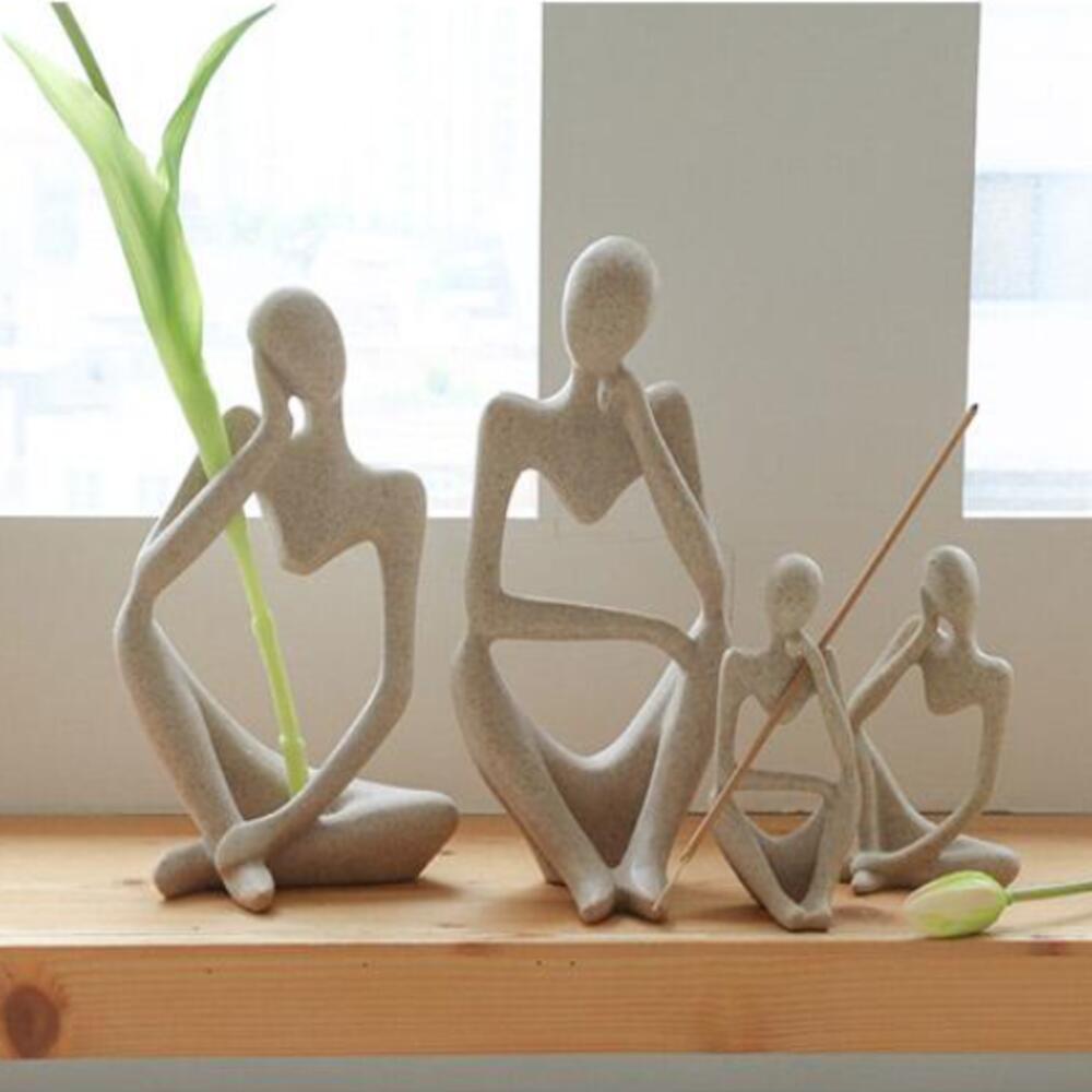 샬라라 생각하는 사람 인센스홀더 인테리어 오브제 거치대 촛대 홀더 미니 조각상