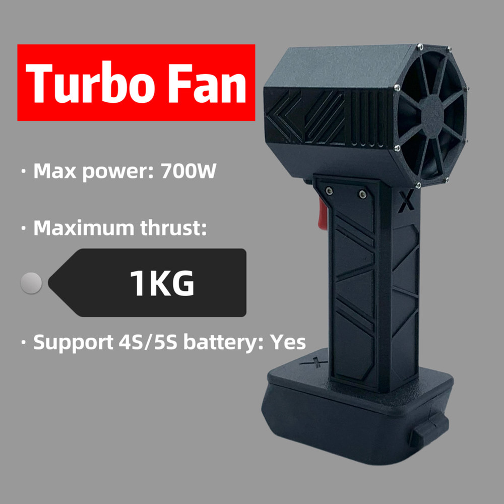 덕티드 터보팬 브러시리스 모터 제트 선풍기 1000g 추력 세차 700W 고출력 먼지 송풍기 키보드 청소 도구