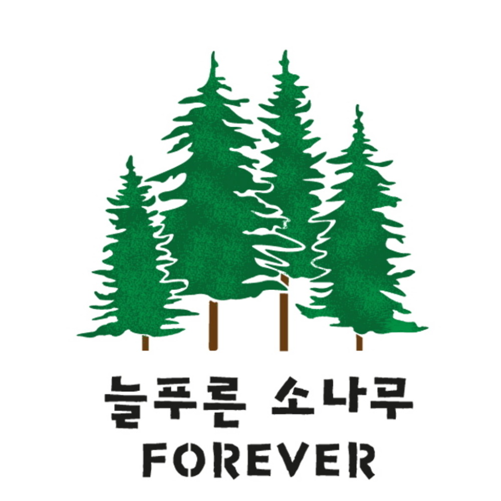 스텐실도안 늘푸른소나무 ST-2166