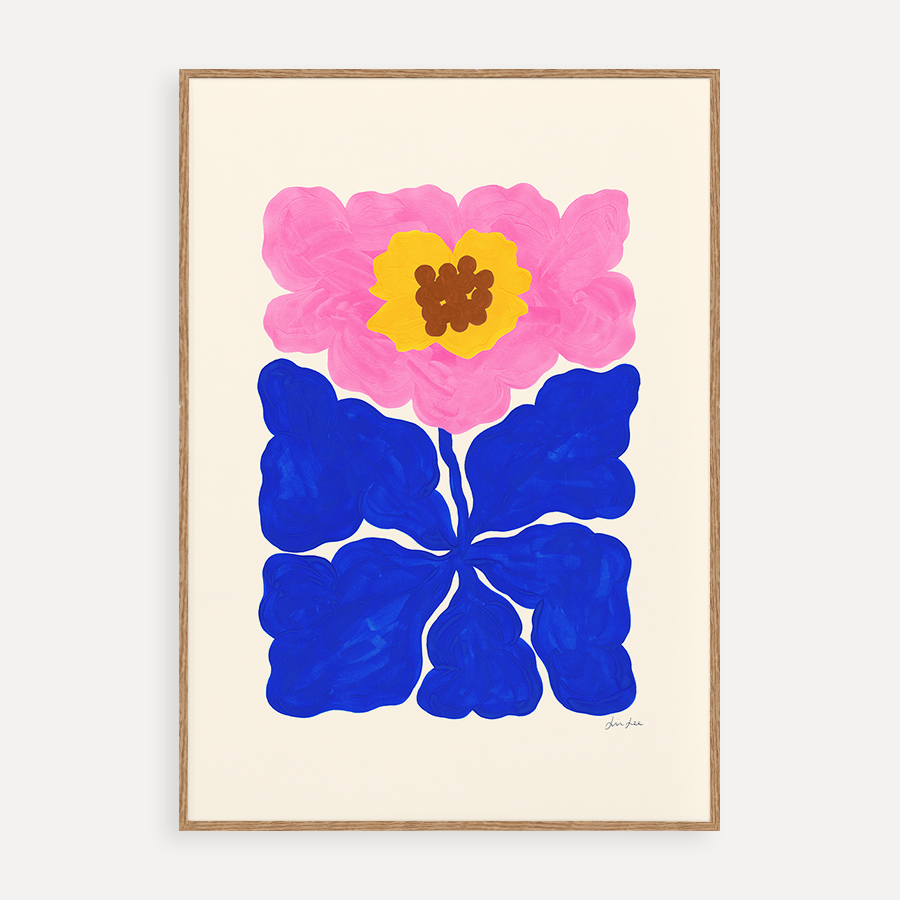 커런트브라운 더포스터클럽 Just Bloomed 리브 리 아트 프린트