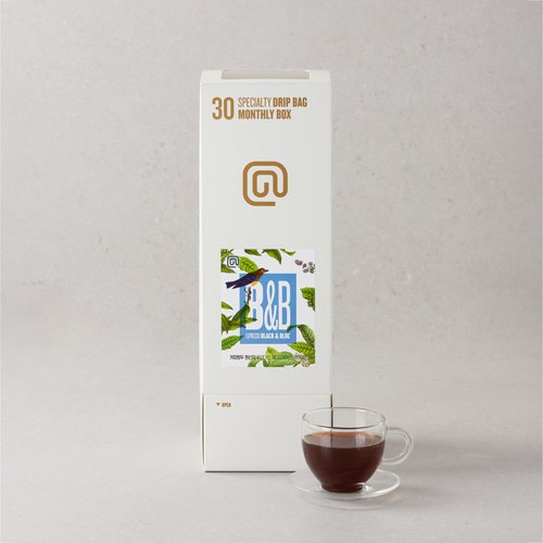 두리인터내셔날 커피앳웍스 드립백 BLACK N BLUE 먼슬리박스 10g x 30개입