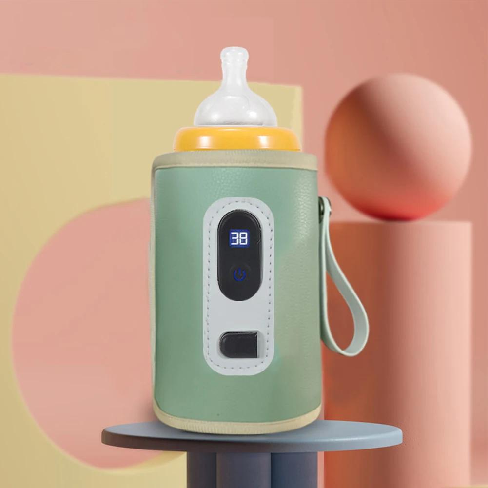 USB 우유 물 워머 온도 조절 젖병 난방 워머 야외 여행 액세서리 5 기어 38 C-55 C