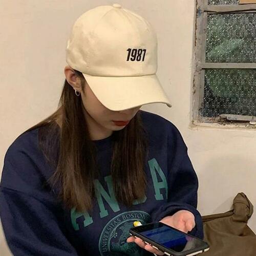 남녀공용 1987 자수 볼캡 심플 베이직 데일리 캡모자