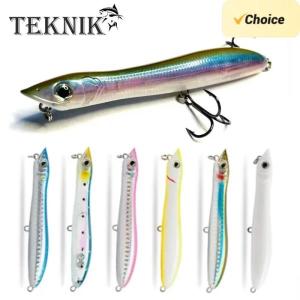 TEKNIK 포퍼 낚시 루어 인공 하드 미끼 100 표면 플로팅 워블러