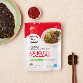 성가정식품 종가 국산 깻잎지 150g