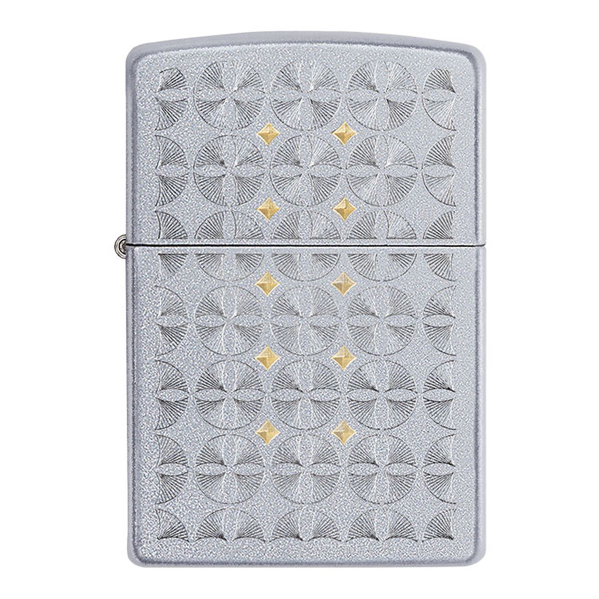 신명글로빅스 ZIPPO 지포 라이터 기념일 신년 새해 선물 49570 SATIN CHROME AUTO TWO TONE ZPK2MA003