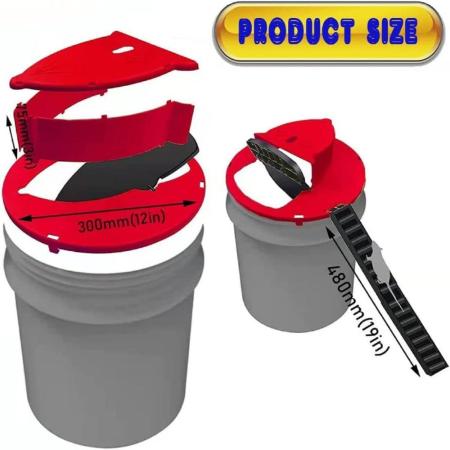 Pack 2 Bucket Lid Mouse Trap 5 Gallon Bucket Compatible Mouse Catching Tool Trap Door Style Multi Ca
