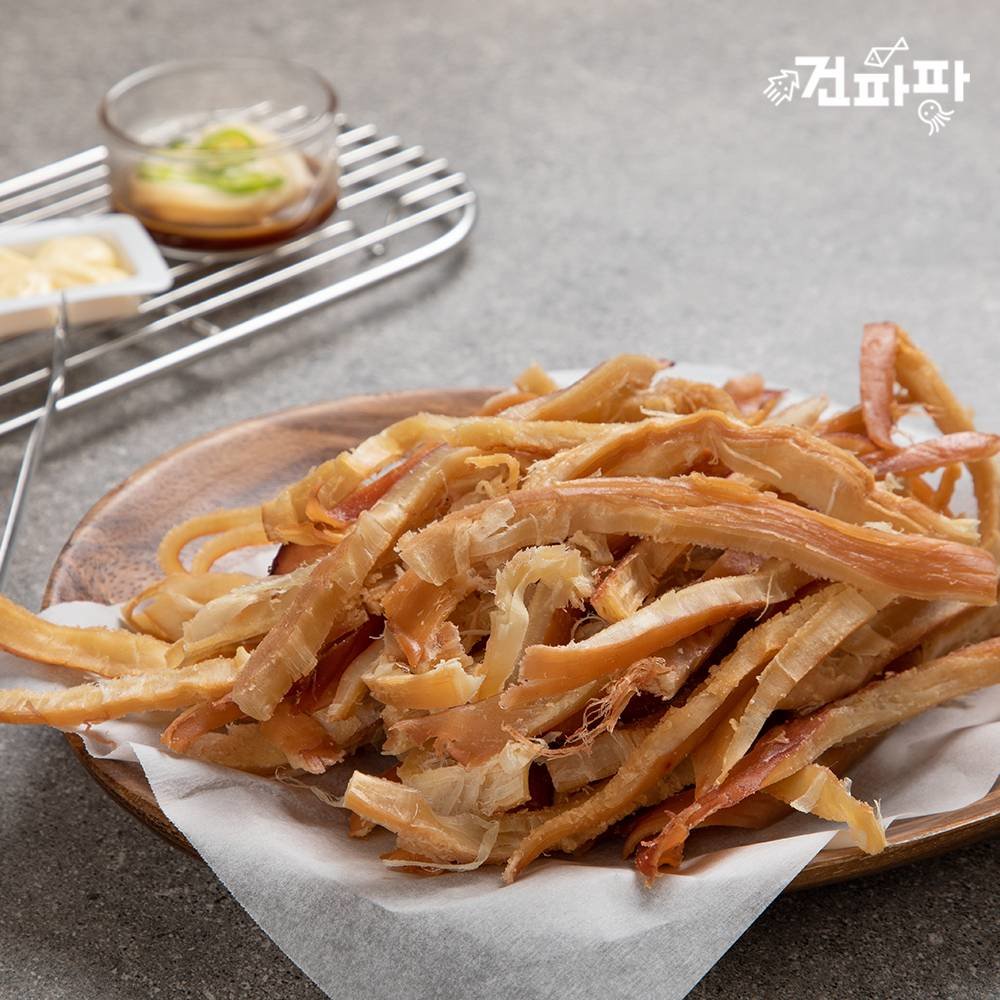진성식품 건파파 파파 바베큐 페스츄리 오징어 250g 맥주안주 마른안주 1개