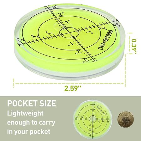 Golf Green Reader Pro Putt 골프공 마커 라운드 버블 레벨 고정밀 골프 퍼팅 보조 퍼팅 그린 66x12mm