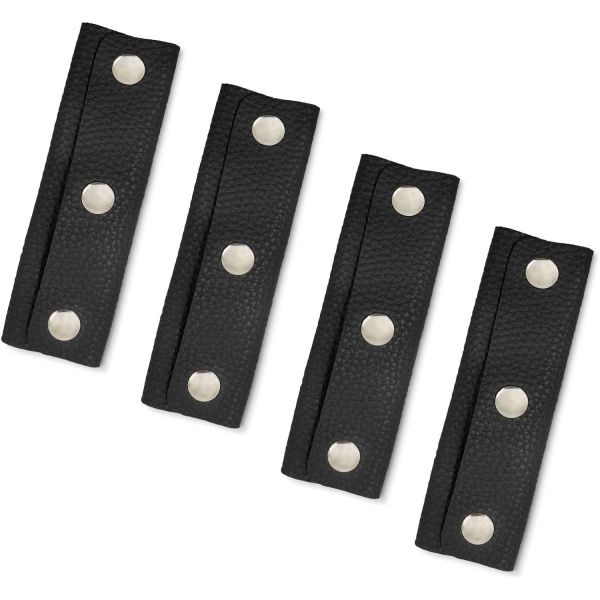 4pcs 핸드백 손잡이 가죽 랩 커버 지갑 보호대 가방 짐