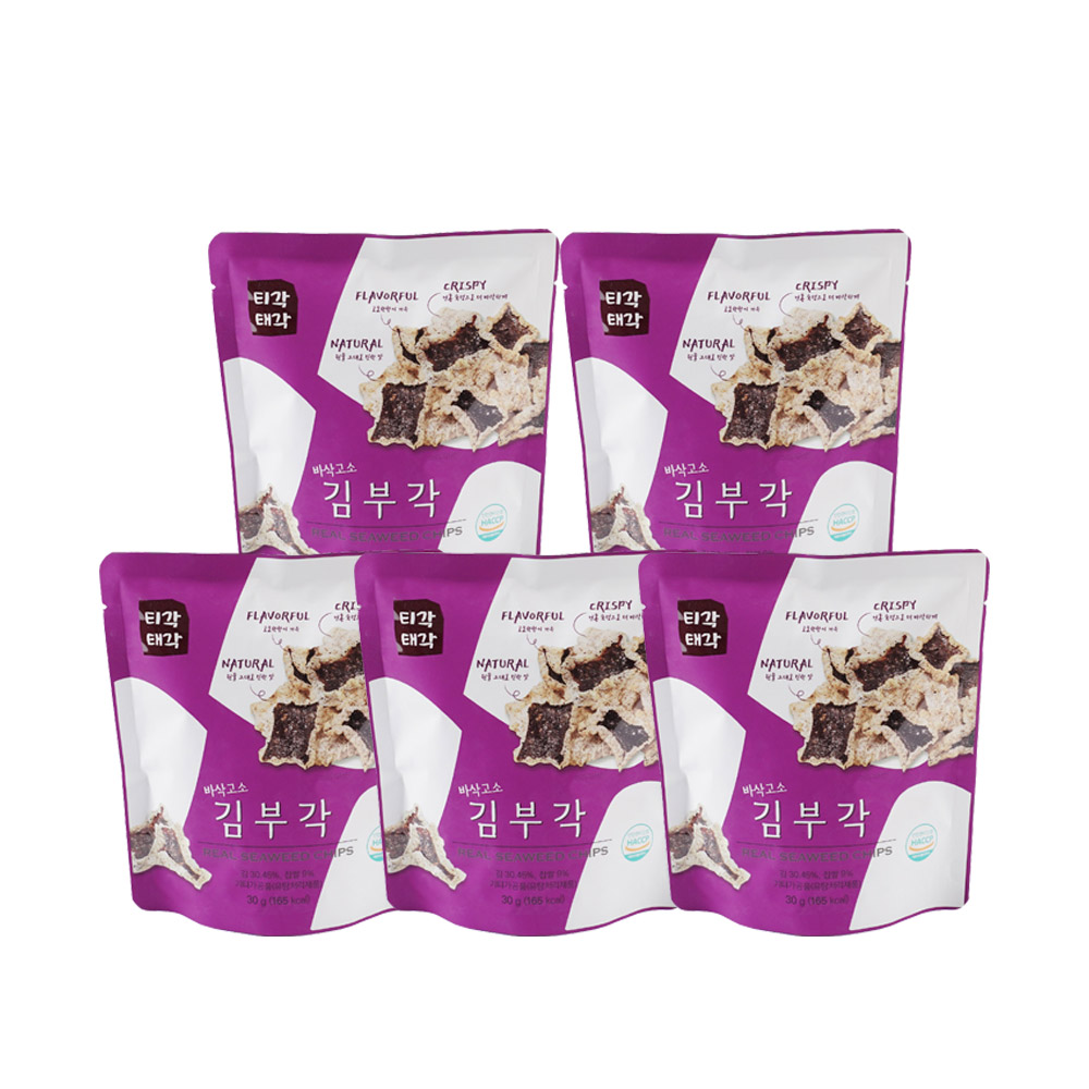 티각태각 바삭고소 김부각 30g 5개 1팩 150g 1세트